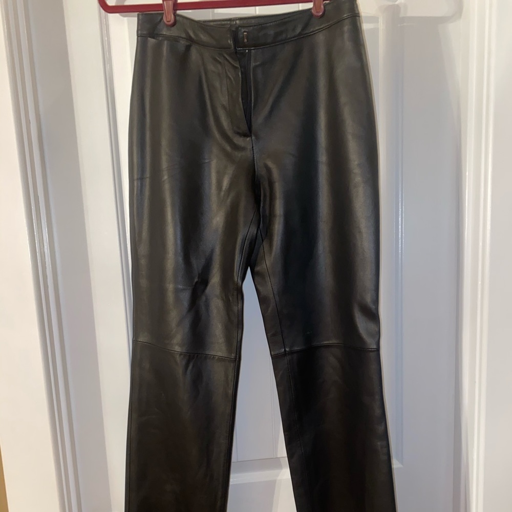 Brooks Brothers lamb leather pants sz 4
